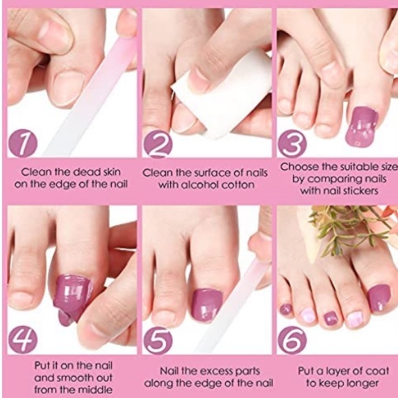 🆕Toe Nail Wraps- Red Plaid and White: 20 stickers - Picture 3 of 3